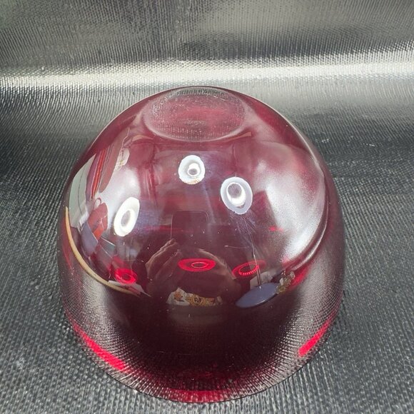 Vintage Murano Art Glass Dish Bowl Venetian Glass Thick Heavy Artist Signed VTG - Picture 8 of 12